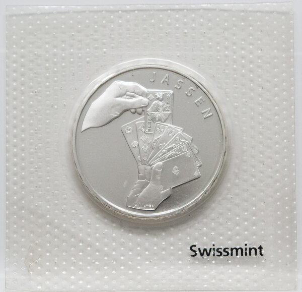 Schweiz 20 Franken 2014 - Historische Sportarten - Jassen ST*