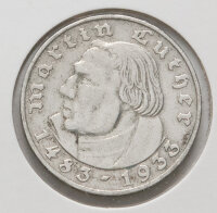 2 Mark 1933 A Martin Luther – Vorderseite mit Lutherporträt