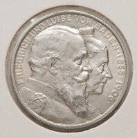 2 Mark 1906 Baden – Doppelporträt Friedrich und Luise von Baden