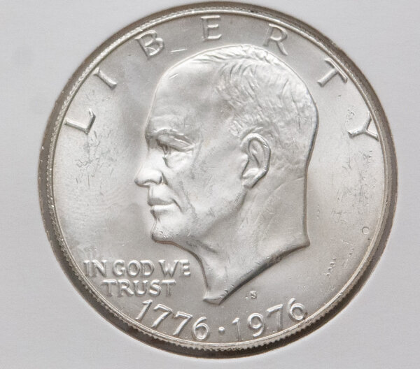 USA 1 Dollar 1976 - Eisenhower Bicentennial - Silber*