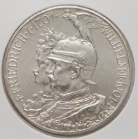 5 Mark 1901 Preußen, Doppelporträt Friedrich I und Wilhelm II, Münzzeichen A.