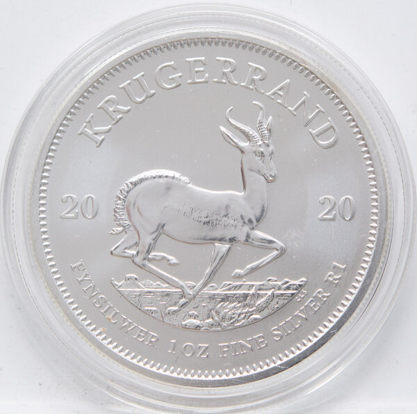 Südafrika Krügerrand 2020 - 1 Unze Silber ST*