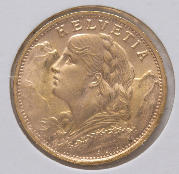 Schweiz 20 Franken 1935 - Vreneli