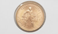 Russland 10 Rubel - Tscherwonez 1976  - Gold
