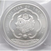 Bhutan 200 Ngultrum 2021 - Jahr des Ochsen*  1 Unze