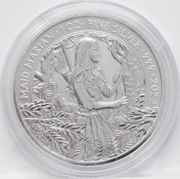 Großbritannien 2 Pfund 2022 - Myths & Legends #2 - Maid Marian* 1 oz. Silber