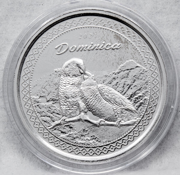 Dominica EC8 Sisserou Parrot - 2 Dollar 2021* 1 oz.
