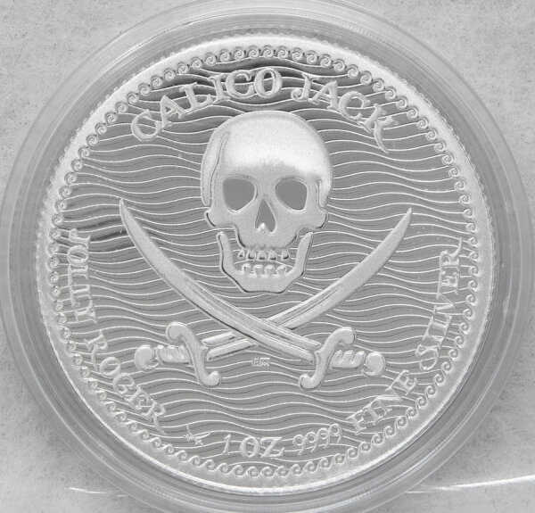 Niue 2 Dollar 2022 - Jolly Roger Series #1 -  Calico Jack - 1 oz. silber*