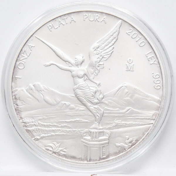 Runde Münze mit geprägtem Adler-Motiv, Brilliant Uncirculated, feine Oberflächenstruktur.