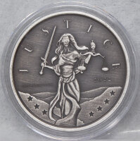 Gibraltar Lady Justice - 1 Pfund 2022 - 1 oz. antique finish