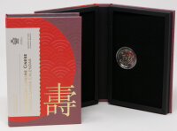 Runde Münze mit geprägtem Portraitprofil-Motiv,...