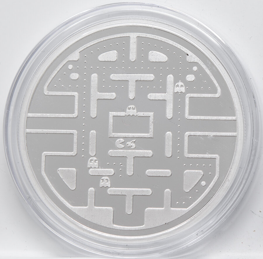 Niue 5 Dollar 2023 - Pac-Man - Circular Maze 2 oz. silber*