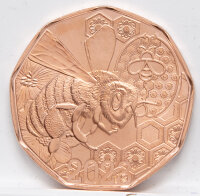 Runde Münze mit geprägtem Portraitprofil-Motiv,...