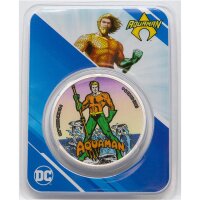 Samoa 5 Dollar 2023 - Aquaman ,coloriert in Coincard*