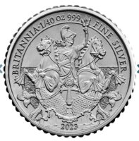 Großbritannien Reverse Frosted Proof Britannia Set...