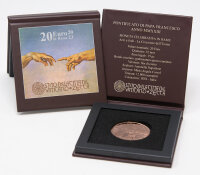 Runde Münze mit geprägtem Portraitprofil-Motiv,...