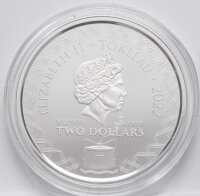 Tokelau Komodo Waran - 2 Dollar 2022 1 oz. - A.I. Apocalypse