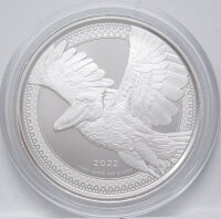 Kongo 1.000 Francs 2022 - Schuhschnabel - Shoebill Stork #2 - 1 oz Silber*