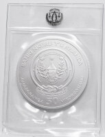 Ruanda 2023 50 RW Francs - Berggorilla Jubiläumsausgabe - 1 Unze Silber