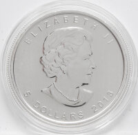 Kanada 5 Dollar 2013 - 25 Jahre Silber Maple Leaf - 1 oz Silber* coloriert