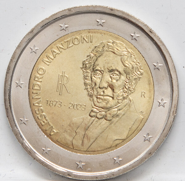 Runde Münze mit geprägtem Portraitprofil-Motiv, Brilliant Uncirculated, feine Oberflächenstruktur.
