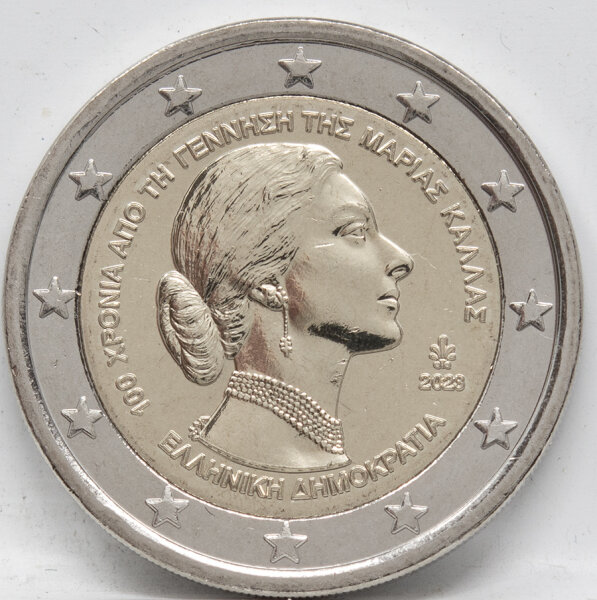 Runde Münze mit geprägtem Portraitprofil-Motiv, Brilliant Uncirculated, feine Oberflächenstruktur.
