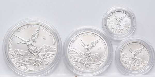 Mexiko Libertad 2023 - 9/10 oz. Silber Satz