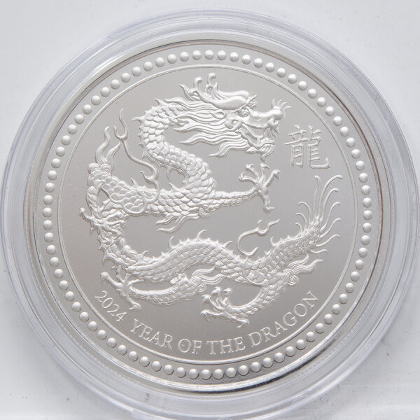 Samoa 2 Tala 2024 - Year of the Dragon - 1 Unze Silber prooflike