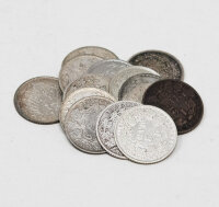 1/2 Mark Deutsches Reich Silber 900 – diverse...