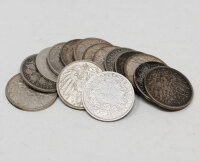 1 Mark Deutsches Reich Silber 900 – diverse...