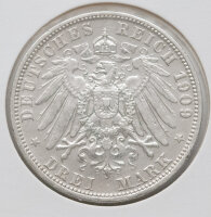 Deutsches Reich 3 Mark 1909 - Wilhelm II - Preussen*