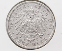 Deutsches Reich 5 Mark 1901 - Friedrich Großherzog von Baden*