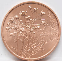 Runde Münze mit geprägtem Portraitprofil-Motiv,...