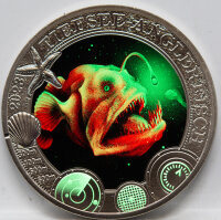 Runde Münze mit geprägtem Portraitprofil-Motiv,...