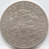 Österreich 3 Euro 2023 - Meereswelten - Serie #4 - Anglerfisch