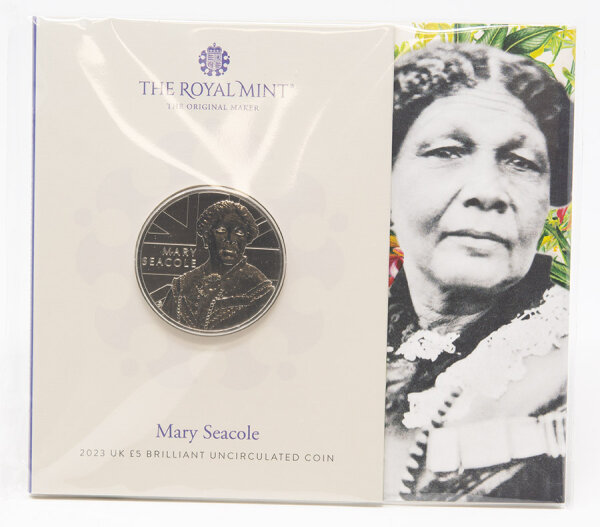 Runde Münze mit geprägtem Portraitprofil-Motiv, Brilliant Uncirculated, feine Oberflächenstruktur.
