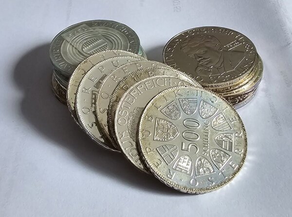 Österreich 500 Schilling diverse Jahrgänge*