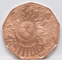 Runde Münze mit geprägtem Portraitprofil-Motiv,...