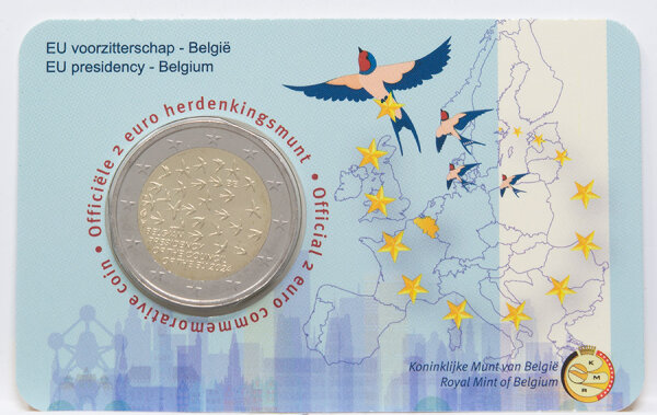 Runde Münze mit geprägtem Portraitprofil-Motiv, Brilliant Uncirculated, feine Oberflächenstruktur.