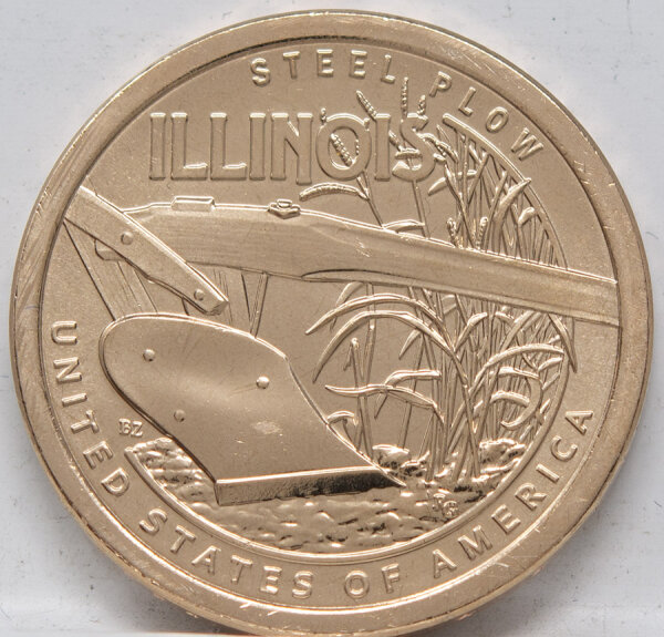 Runde Münze mit geprägtem Portraitprofil-Motiv, Brilliant Uncirculated, feine Oberflächenstruktur.