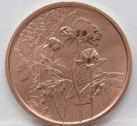 Runde Münze mit geprägtem Portraitprofil-Motiv,...