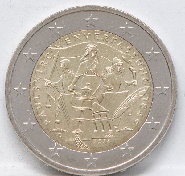 Runde Münze mit geprägtem Portraitprofil-Motiv, Brilliant Uncirculated, feine Oberflächenstruktur.