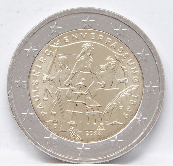 Runde Münze mit geprägtem Portraitprofil-Motiv, Brilliant Uncirculated, feine Oberflächenstruktur.