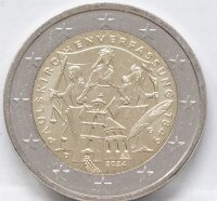 Runde Münze mit geprägtem Portraitprofil-Motiv,...