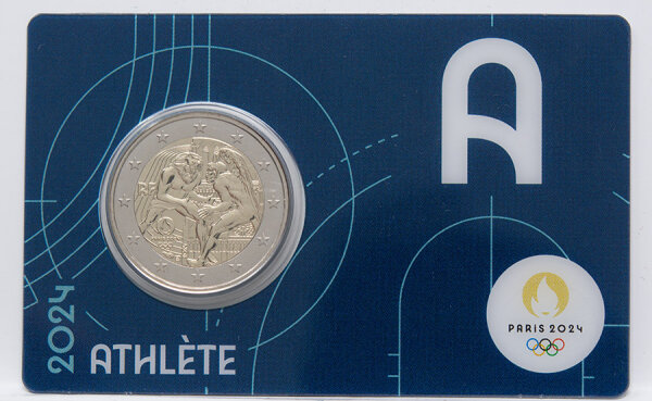 Frankreich 2 Euro 2024 - Olympische Spiele Paris 2024 BU - blau