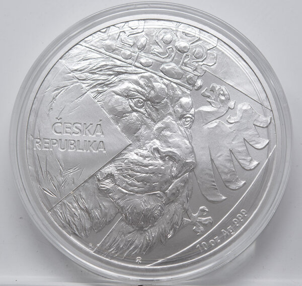 Niue 25 Dollar 2024 - Tschechischer Löwe - 10 oz. silber