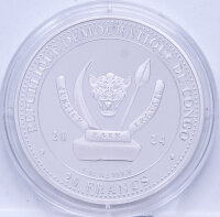 Kongo 20 Francs 2024 - World´s Wildlife - Peregrine Falcon - Wanderfalke - coloriert