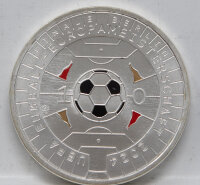 Runde Münze mit geprägtem Portraitprofil-Motiv,...