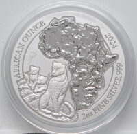 Ruanda 2024 50 RW Francs - African Ounce - Leopard - 2...