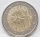 Runde Münze mit geprägtem Portraitprofil-Motiv, Brilliant Uncirculated, feine Oberflächenstruktur.